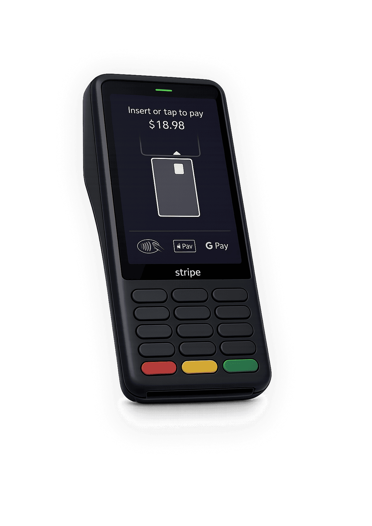 Payment terminal screen in Shaker