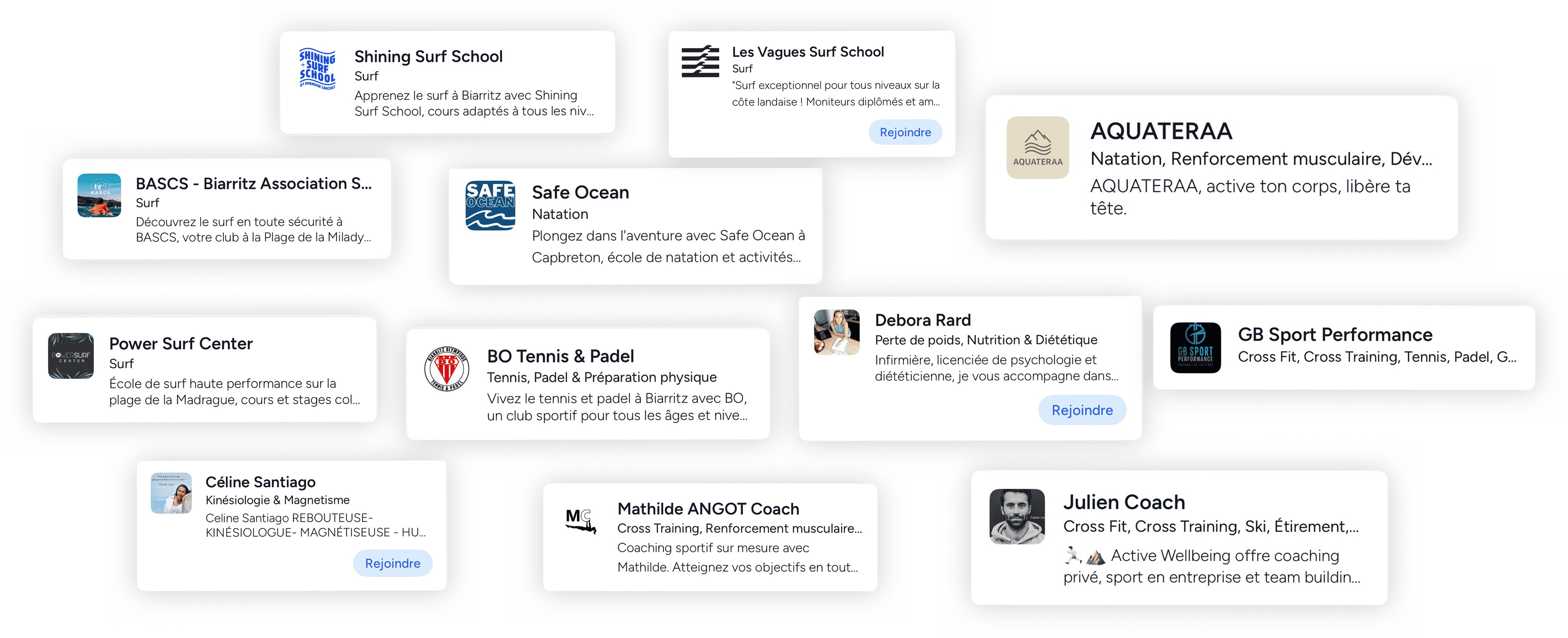 Shaker marketing and discovery screens