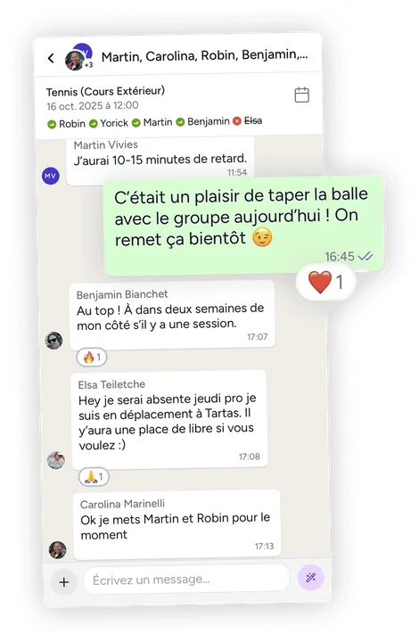 Shaker client chat screen