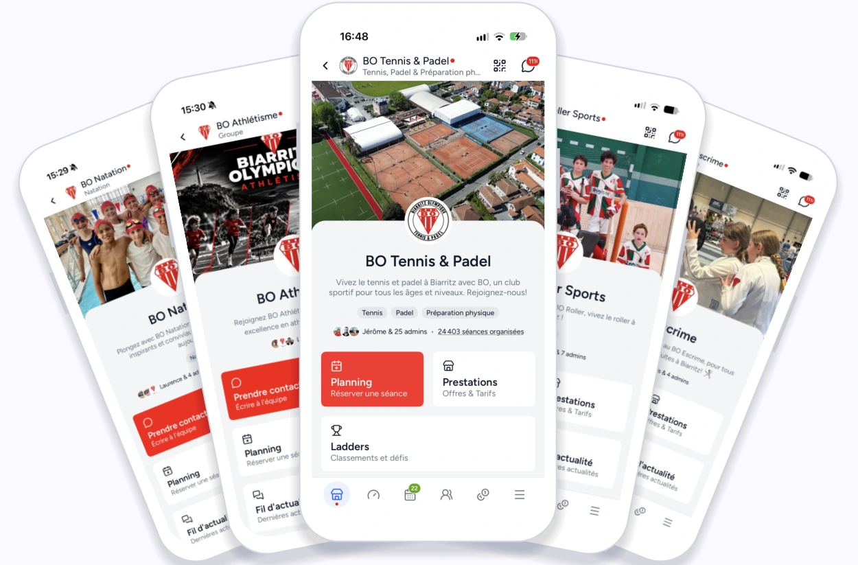 Une gestion centralisée et une application dédiée à chaque section