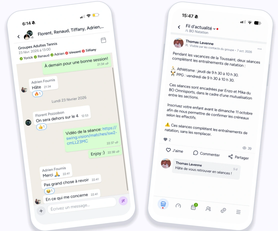 Plusieurs modes de communication pour garder le lien avec les adhérents