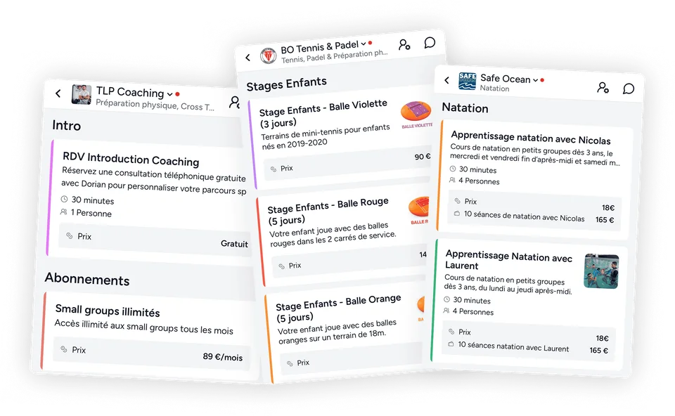 Shaker services and subscription catalog screens